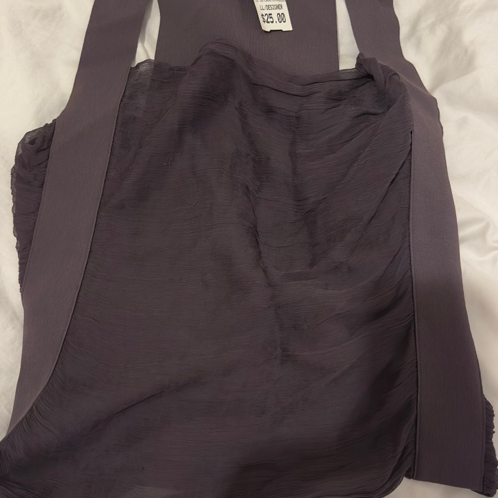 Mesh purple grey top Y2K she’s so